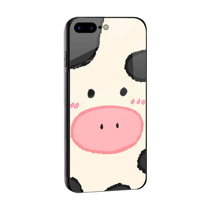 Moochic sleek iphone 8 plus cover with tempered glass back and TPU edges