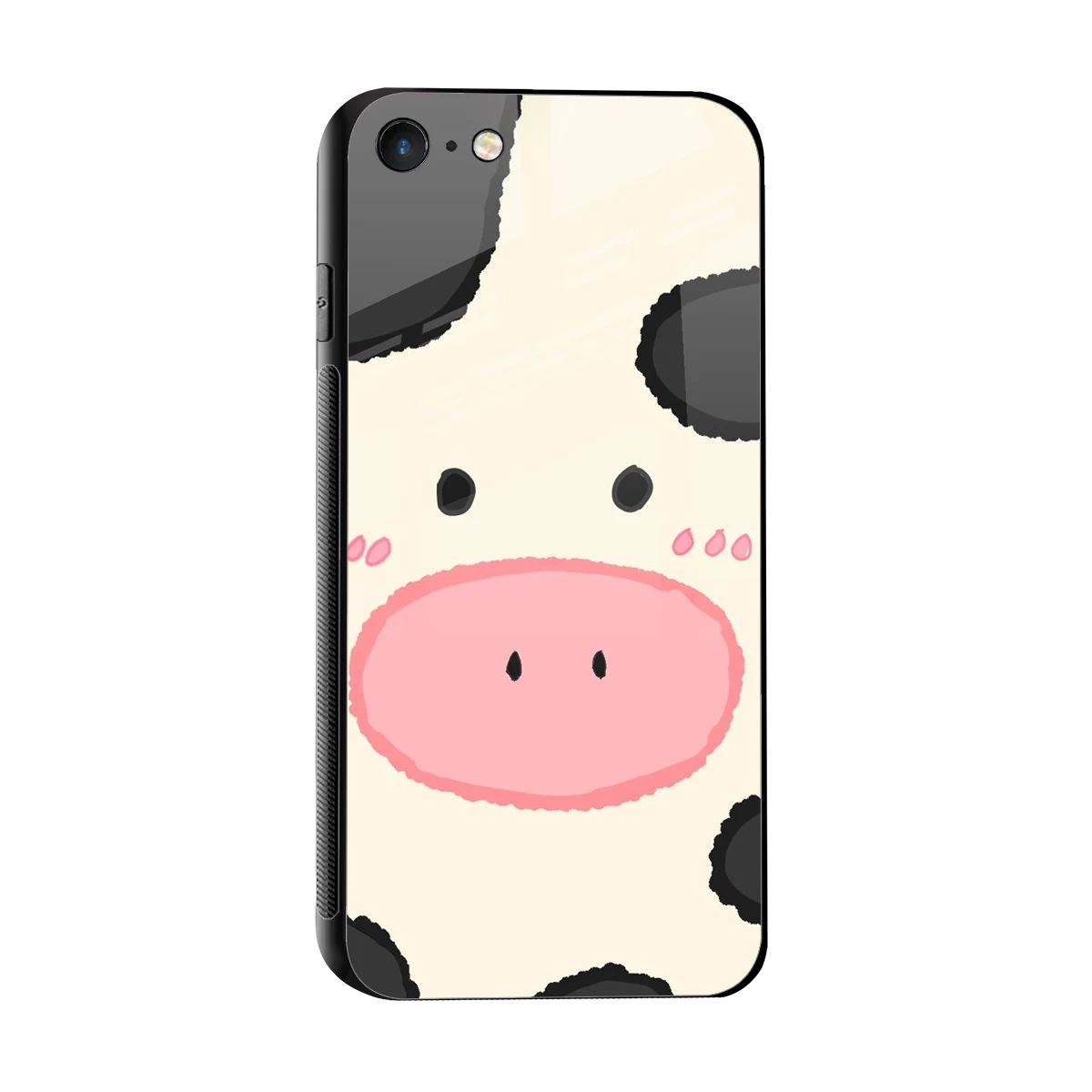Moochic sleek iphone 7 cover with tempered glass back and TPU edges