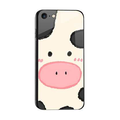 Moochic sleek iphone 7 cover with tempered glass back and TPU edges