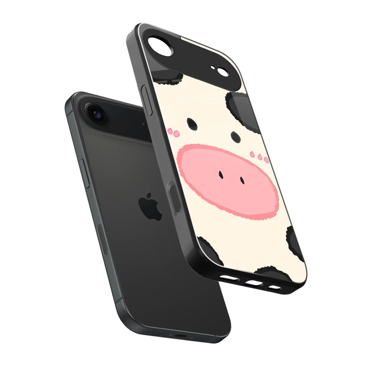 Moochic sleek iphone air cover with tempered glass back and TPU edges
