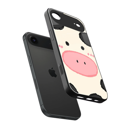 Moochic sleek iphone air cover with tempered glass back and TPU edges