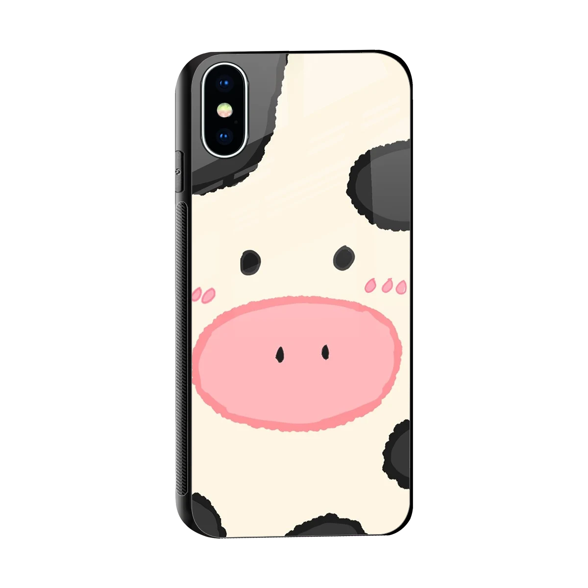 Moochic sleek iphone x cover with tempered glass back and TPU edges