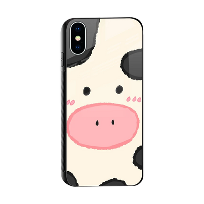 Moochic sleek iphone x cover with tempered glass back and TPU edges