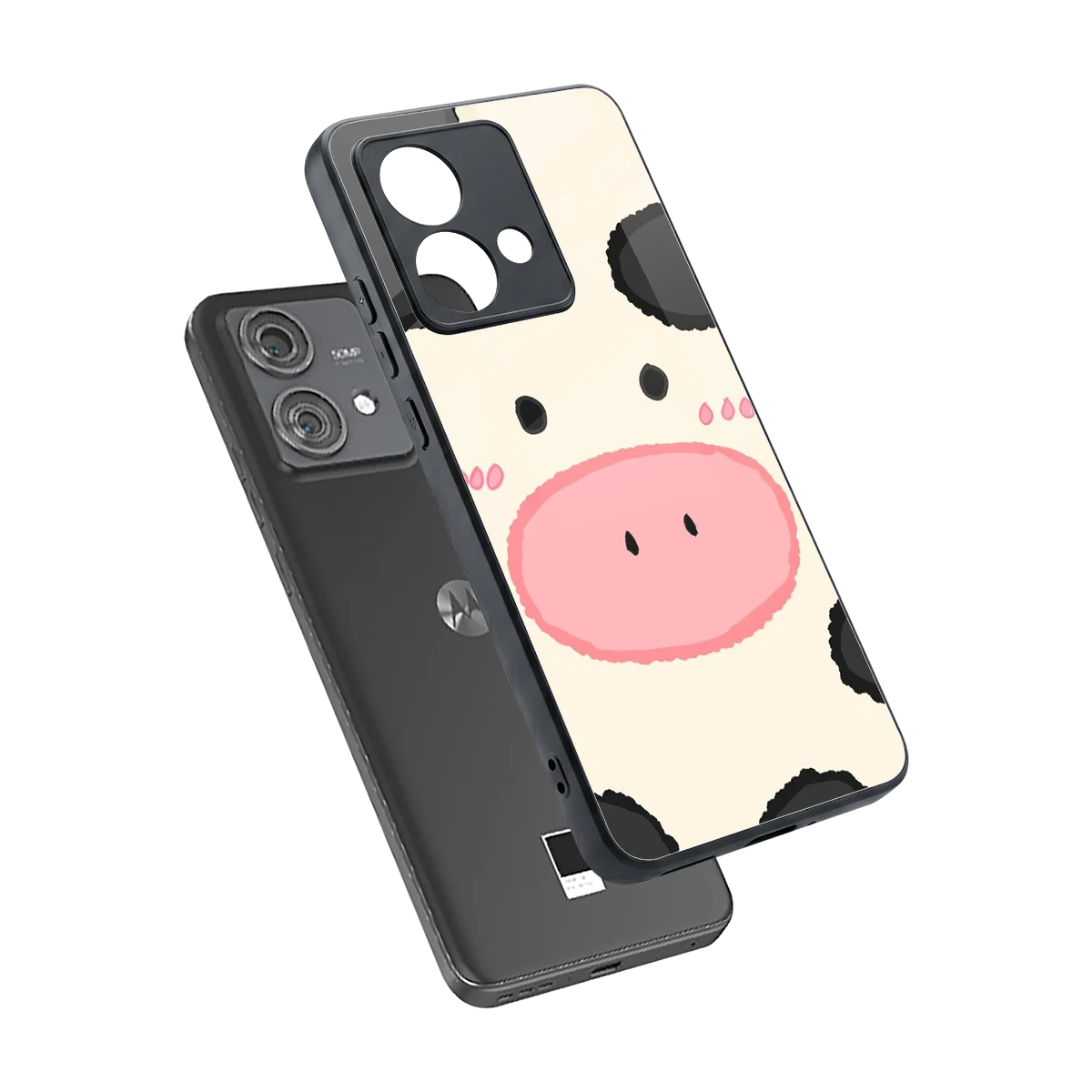 Moochic sleek motorola edge 40 neo 5g cover with tempered glass back and TPU edges