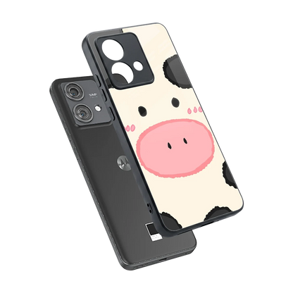 Moochic sleek motorola edge 40 neo 5g cover with tempered glass back and TPU edges