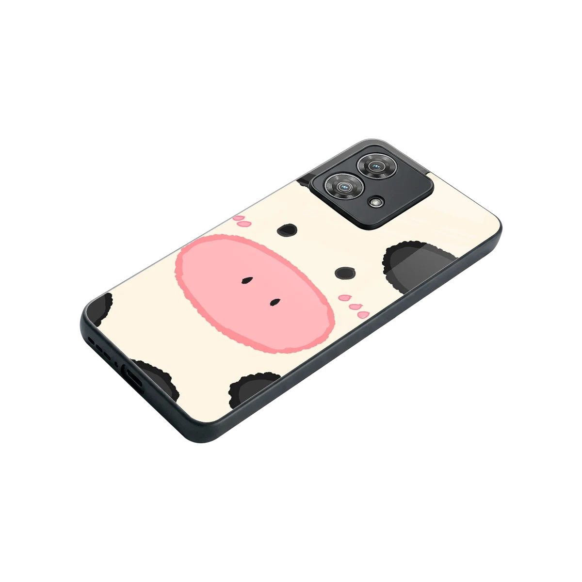 Moochic stylish phone case for motorola edge 40 neo 5g | glossy glass and slim fit