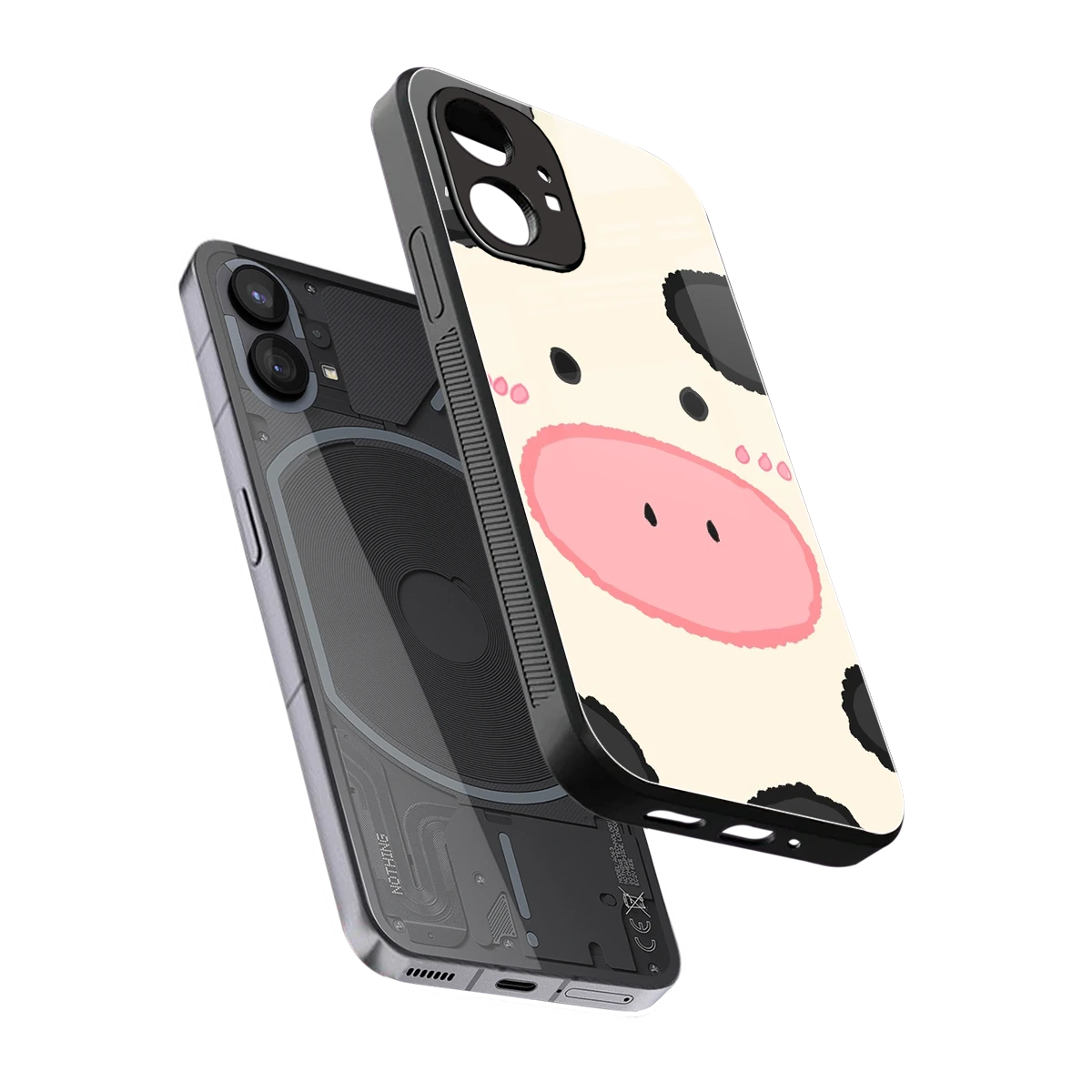 Moochic sleek nothing phone 1 cover with tempered glass back and TPU edges