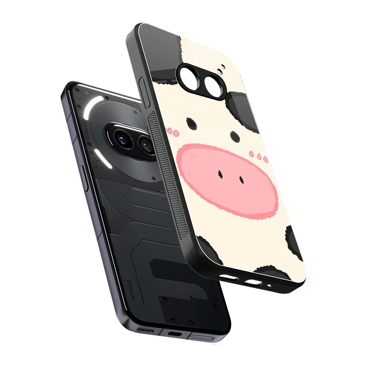 Moochic sleek nothing phone 2a cover with tempered glass back and TPU edges