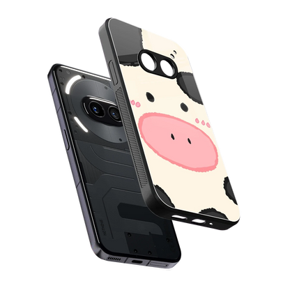 Moochic sleek nothing phone 2a cover with tempered glass back and TPU edges