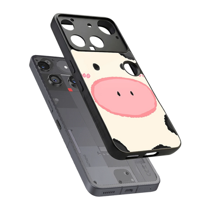 Moochic sleek nothing phone 3 cover with tempered glass back and TPU edges