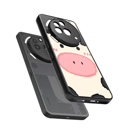 Moochic sleek nothing phone 3a pro cover with tempered glass back and TPU edges