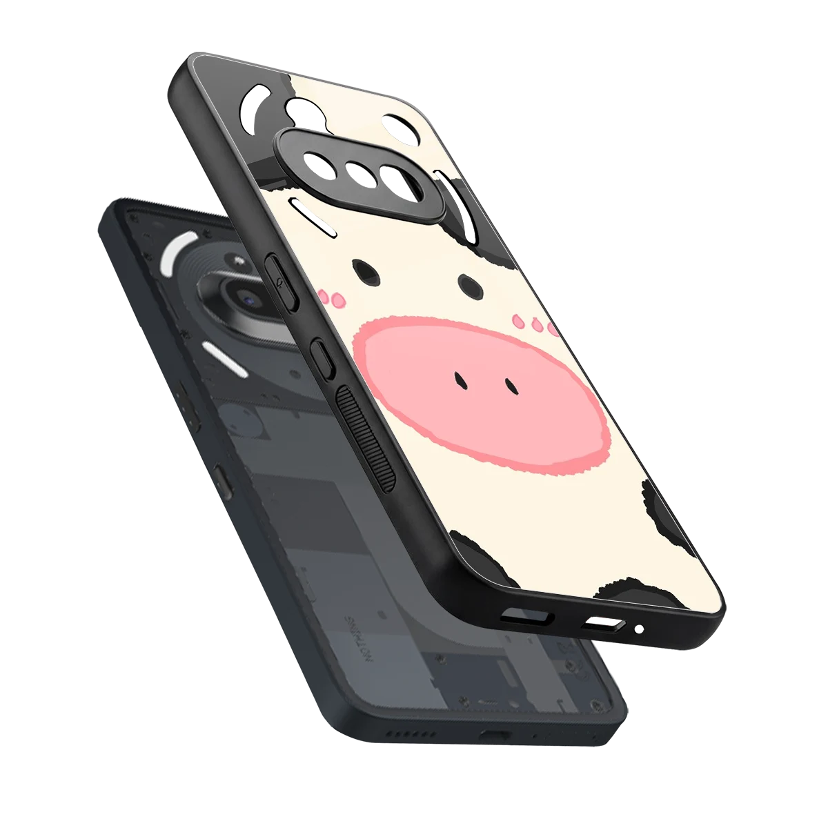 Moochic sleek nothing phone 3a cover with tempered glass back and TPU edges