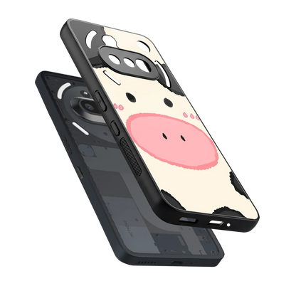 Moochic sleek nothing phone 3a cover with tempered glass back and TPU edges