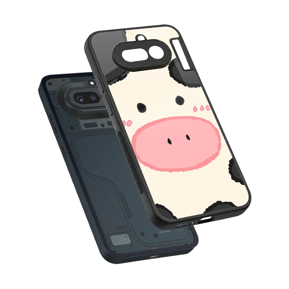 Moochic sleek nothing phone 4a cover with tempered glass back and TPU edges