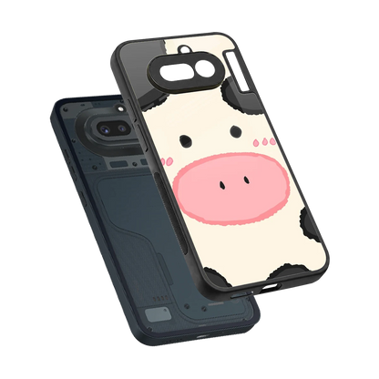 Moochic sleek nothing phone 4a cover with tempered glass back and TPU edges