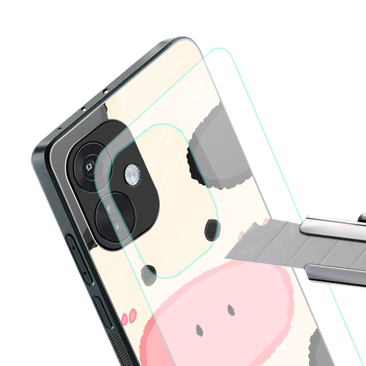 Moochic stylish phone case for oneplus nord ce 3 | glossy glass and slim fit