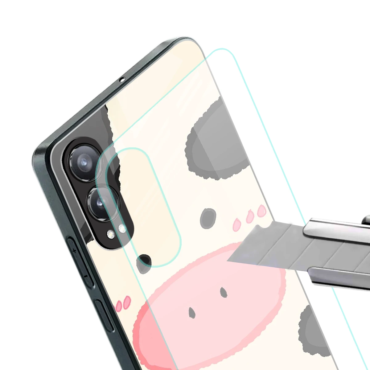 Moochic stylish phone case for oneplus nord ce 4 lite | glossy glass and slim fit