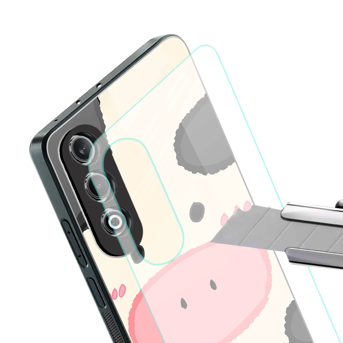 Moochic stylish phone case for oneplus nord ce 4 | glossy glass and slim fit