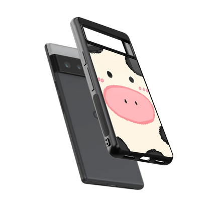 Moochic sleek google pixel 6 pro cover with tempered glass back and TPU edges