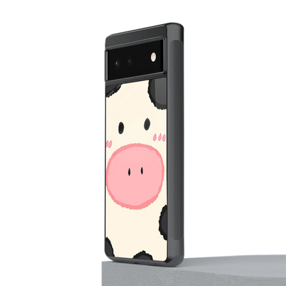 Moochic stylish phone case for google pixel 6a | glossy glass and slim fit