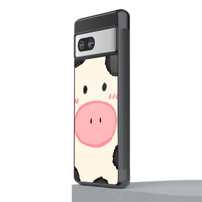 Moochic stylish phone case for google pixel 7 | glossy glass and slim fit