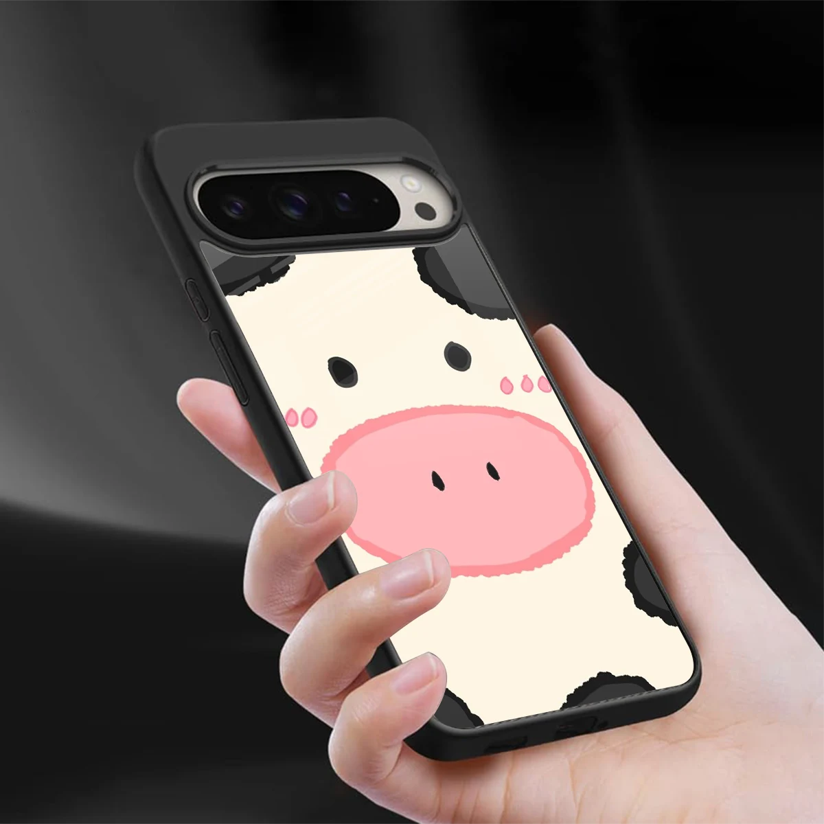 Moochic sleek google pixel 9 pro cover with tempered glass back and TPU edges