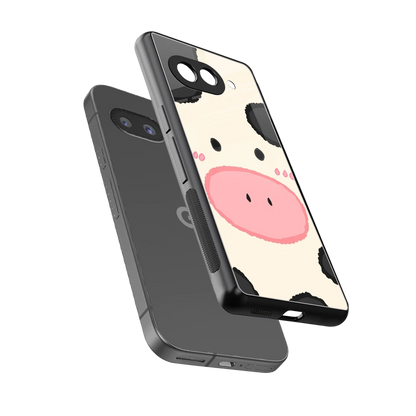 Moochic sleek google pixel 10a cover with tempered glass back and TPU edges