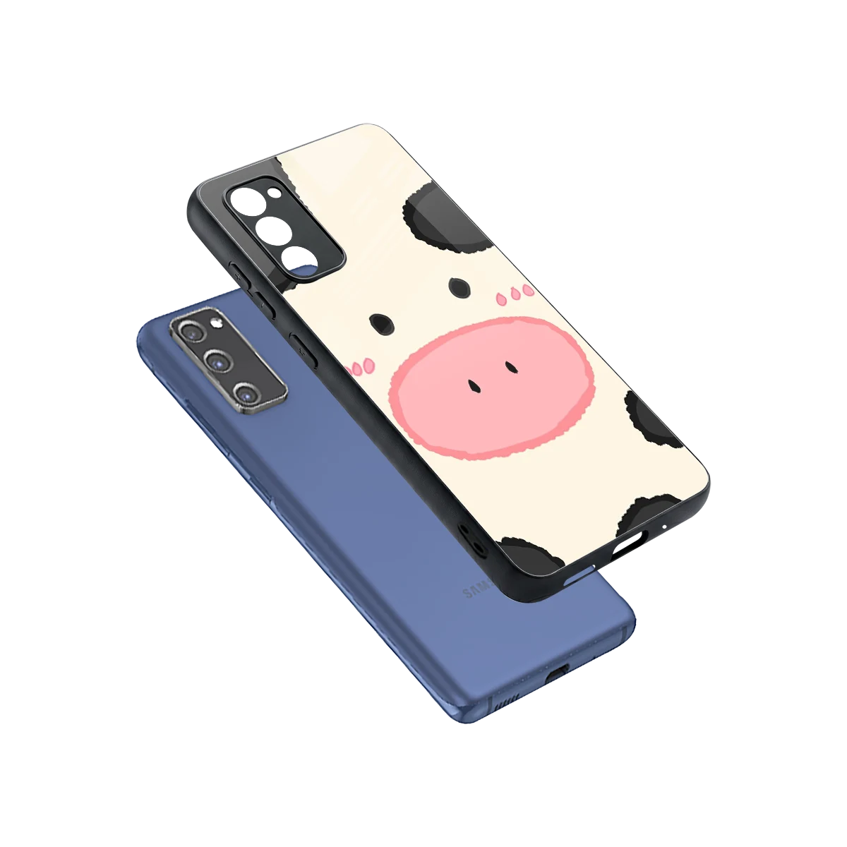 Moochic sleek samsung galaxy s20 fe cover with tempered glass back and TPU edges