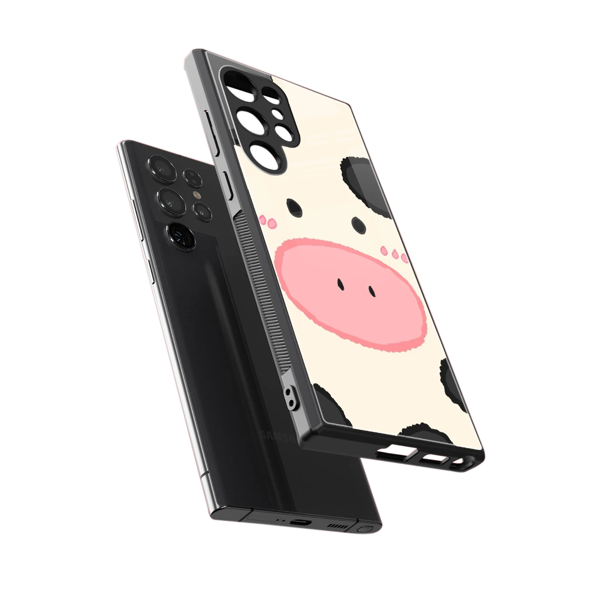 Moochic sleek samsung galaxy s23 ultra cover with tempered glass back and TPU edges