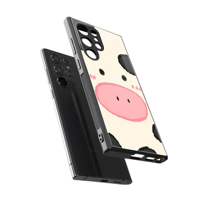 Moochic sleek samsung galaxy s23 ultra cover with tempered glass back and TPU edges