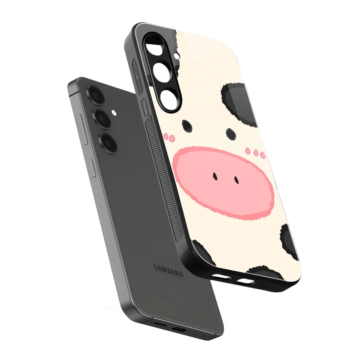 Moochic sleek samsung galaxy s23 fe cover with tempered glass back and TPU edges