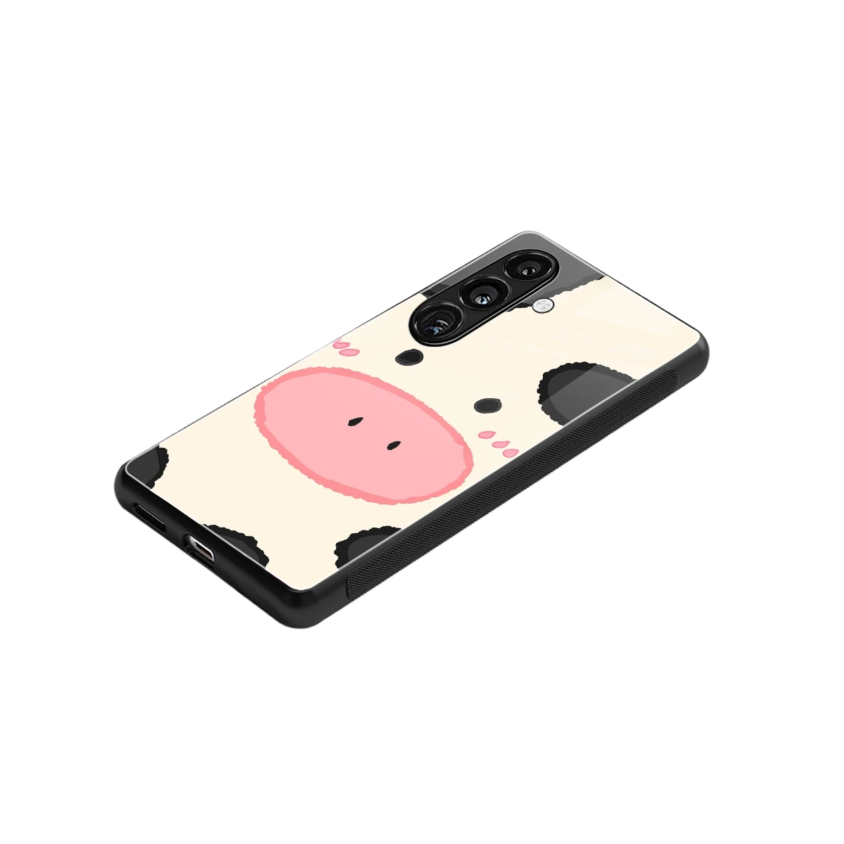 Moochic stylish phone case for samsung galaxy s24 fe | glossy glass and slim fit