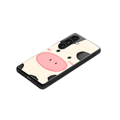 Moochic stylish phone case for samsung galaxy s24 fe | glossy glass and slim fit