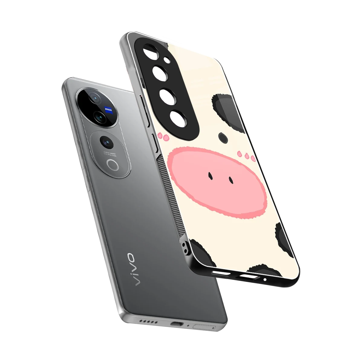 Moochic sleek vivo v40 pro cover with tempered glass back and TPU edges