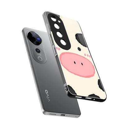 Moochic sleek vivo v40 pro cover with tempered glass back and TPU edges