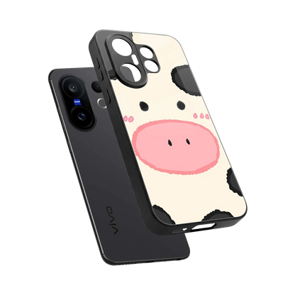 Moochic sleek vivo x200 fe cover with tempered glass back and TPU edges