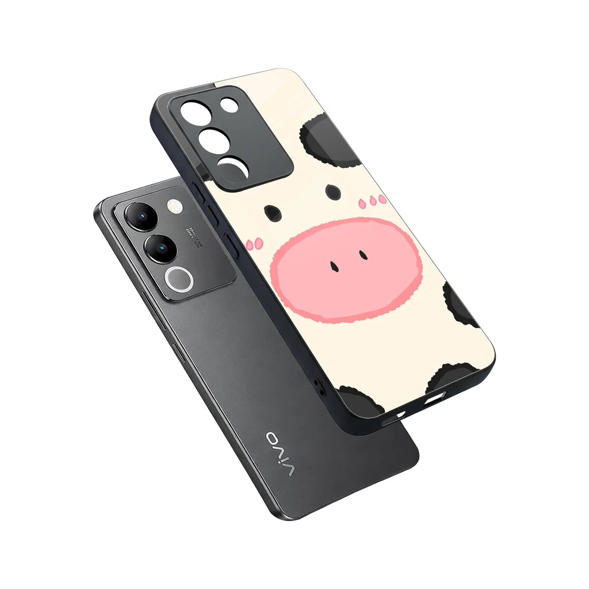 Moochic sleek vivo y200 5g cover with tempered glass back and TPU edges