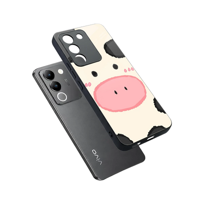 Moochic sleek vivo y200 5g cover with tempered glass back and TPU edges