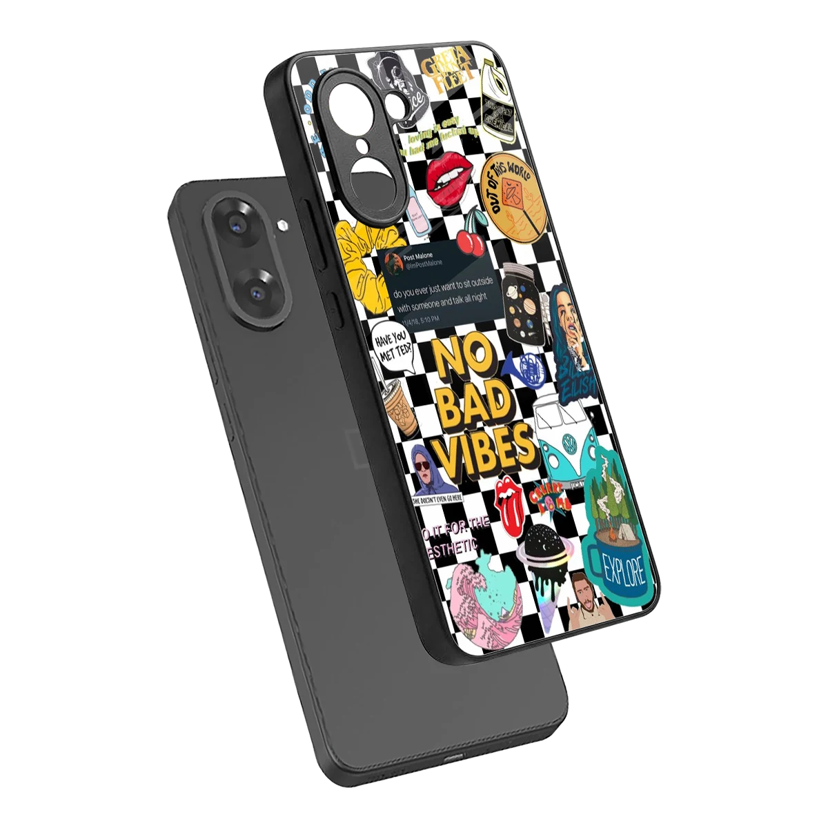 Mood Board sleek oneplus nord ce5 5g cover with tempered glass back and TPU edges