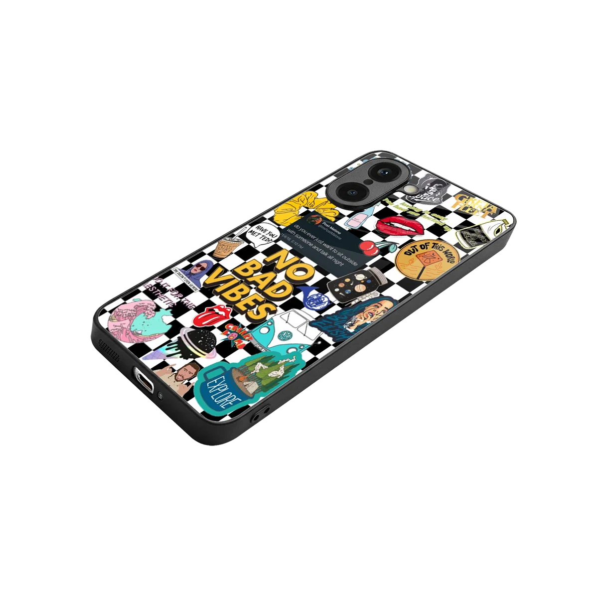 Mood Board stylish phone case for oneplus nord ce5 5g | glossy glass and slim fit