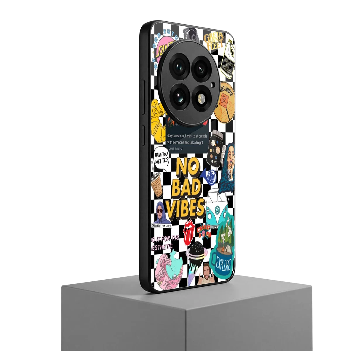 Mood Board oneplus 13 mobile cover | shockproof glass phone case