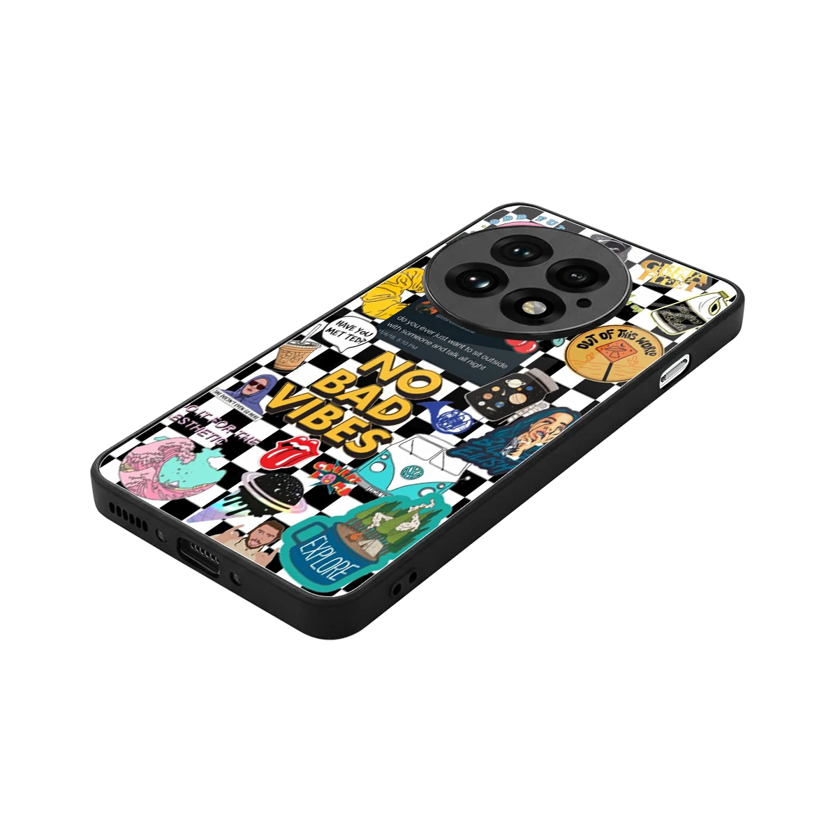Mood Board stylish phone case for oneplus 13 | glossy glass and slim fit