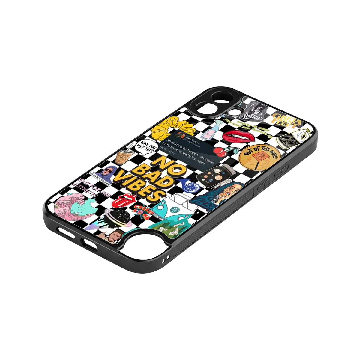 Mood Board stylish phone case for cmf nothing phone 1 | glossy glass and slim fit