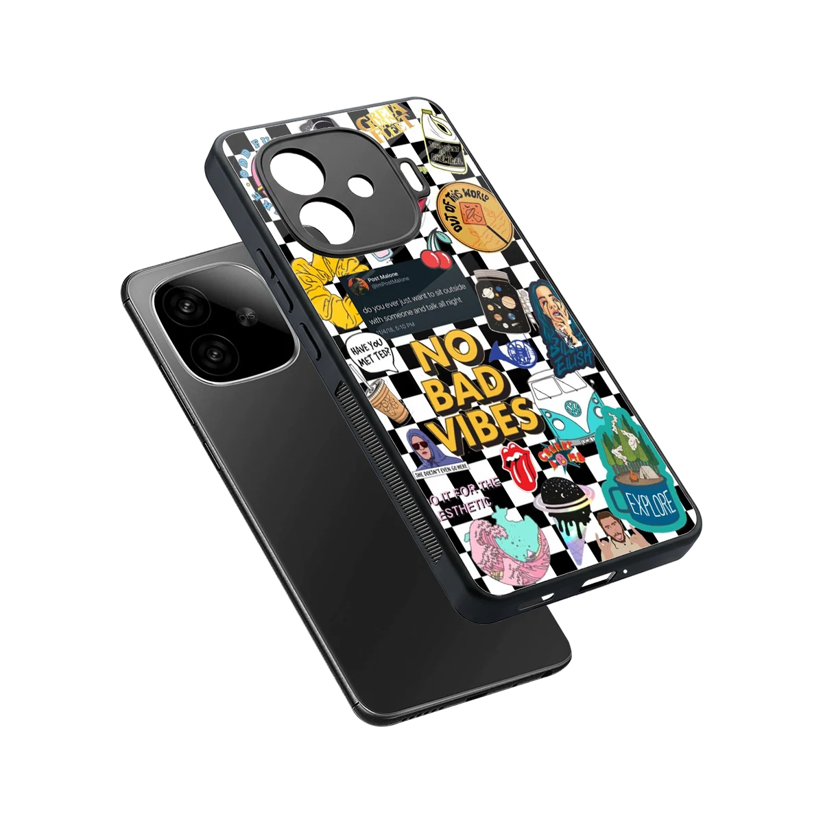 Mood Board sleek iqoo neo 10r 5g cover with tempered glass back and TPU edges