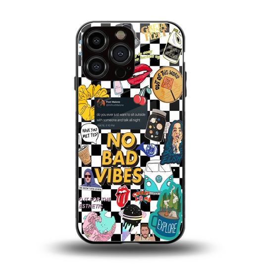 Mood Board back phone cover | glass case for iphone 14 pro max