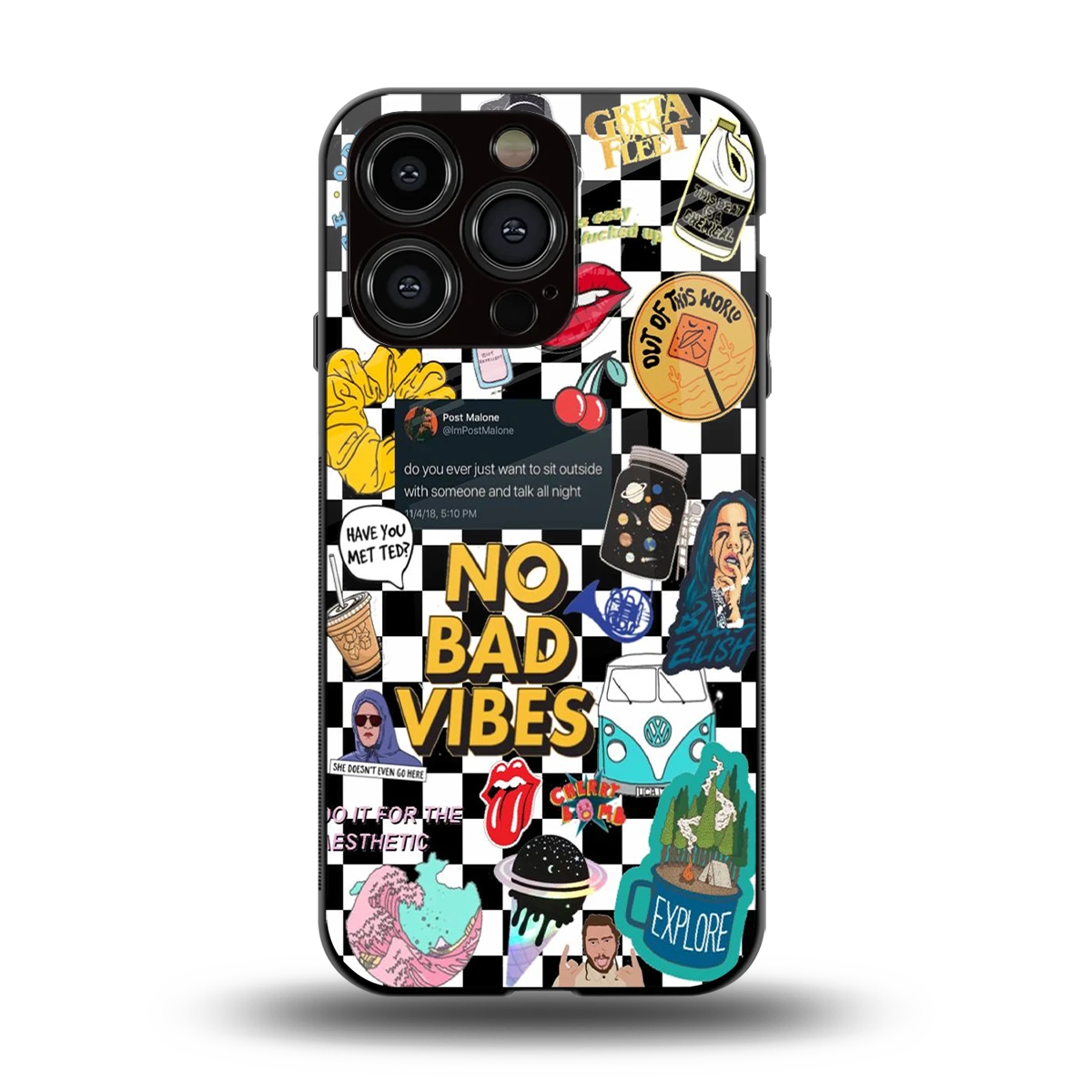 Mood Board back phone cover | glass case for iphone 13 pro
