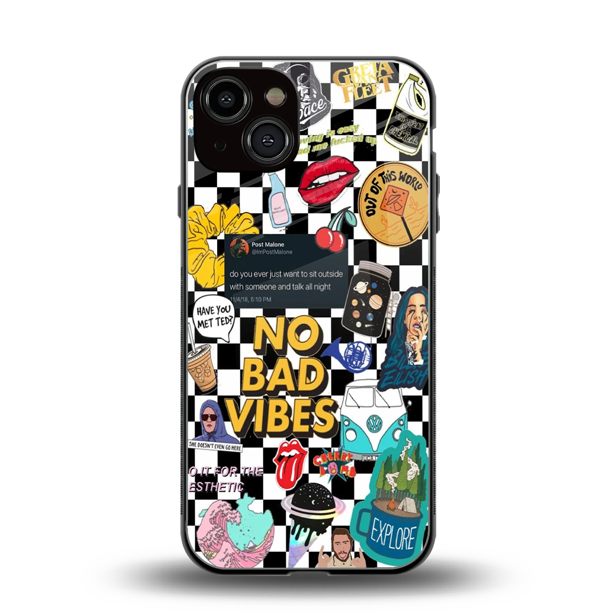Mood Board back phone cover | glass case for iphone 13