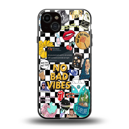 Mood Board back phone cover | glass case for iphone 14 plus