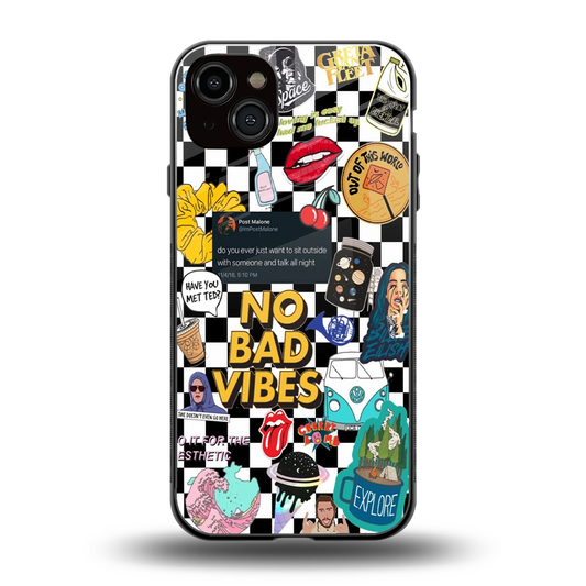 Mood Board back phone cover | glass case for iphone 14 plus