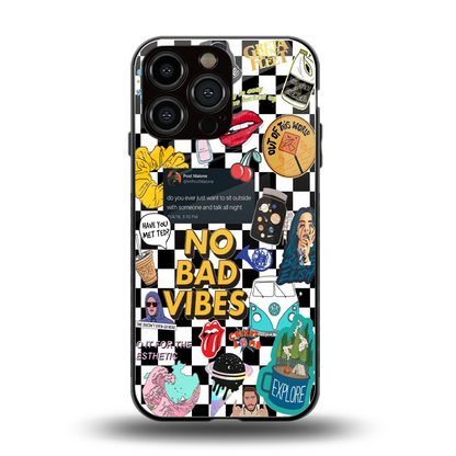 Mood Board back phone cover | glass case for iphone 15 pro max